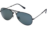 Foldies Black with Polarized Black Lens Folding Aviators | Black / Black