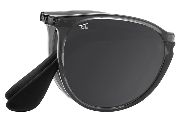 Foldies Folding Polarized Milanos | Matte Black / Gradient Gray
