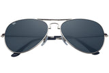 Foldies Silver with Polarized Black Lens Folding Aviators | Silver / Black