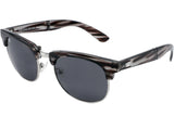 Foldies Clear Gray with Polarized Black Lens Folding Browlines | Clear Gray / Black Lens