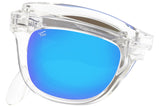 Foldies Clear with Polarized Blue Mirror Lens Folding Classics | Clear / Blue Mirror