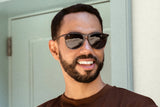 Foldies Polarized Milanos | Clear Dark Gray / Black