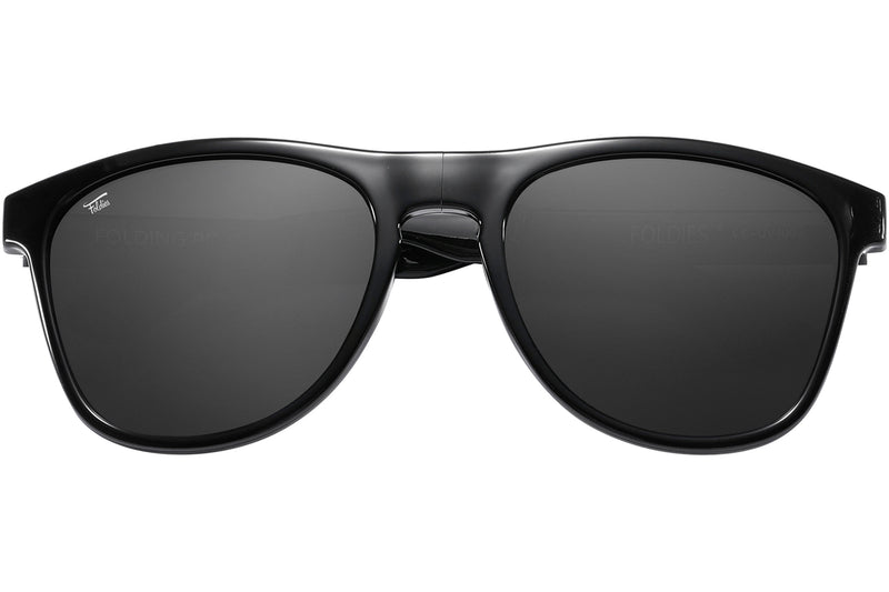 Foldies Gloss Black Remix with Polarized Lens | Gloss Black x Black