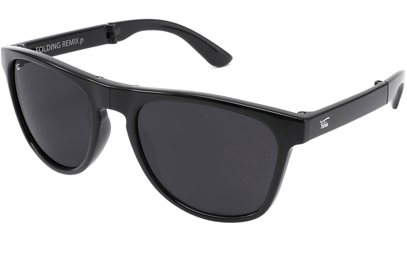 Foldies Gloss Black Remix with Polarized Lens | Gloss Black x Black