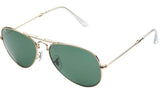 Foldies Gold with Polarized Classic Green Lens Folding Aviators | Gold / Classic Green