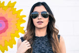 Foldies Gold with Polarized Classic Green Lens Folding Aviators | Gold / Classic Green