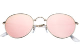 Foldies Gold with Polarized Copper Mirror Lens Folding Rounds | Gold / Copper Mirror Lens