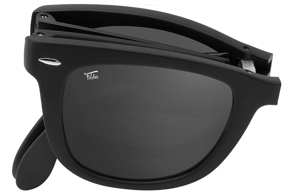 Foldies Matte Black with Polarized Black Lens Folding Classics | Matte Black / Black