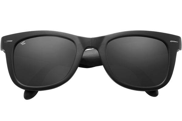 Foldies Matte Black with Polarized Black Lens Folding Classics | Matte Black / Black