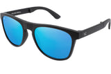 Foldies Matte Black Remix with Polarized Lens | Matte Black x Blue Mirror