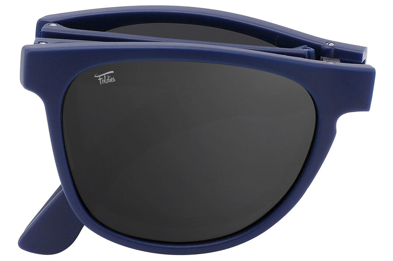 Foldies Navy Blue Remix with Polarized Lens | Matte Navy x Black