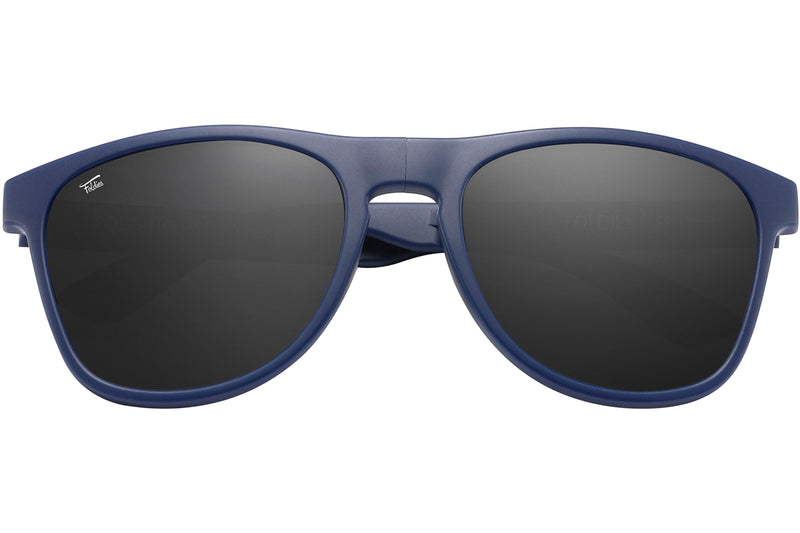 Foldies Navy Blue Remix with Polarized Lens | Matte Navy x Black