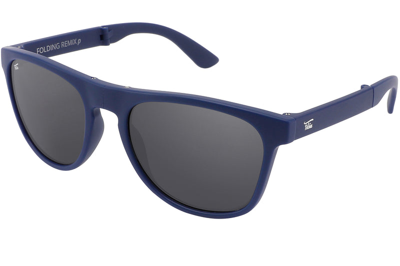 Foldies Navy Blue Remix with Polarized Lens | Matte Navy x Black