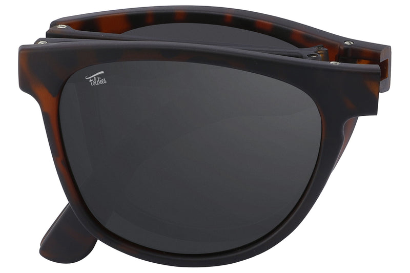 Foldies Matte Tortoise Remix with Polarized Lens | Matte Tortoise x Black