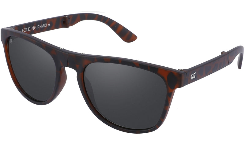 Foldies Matte Tortoise Remix with Polarized Lens | Matte Tortoise x Black