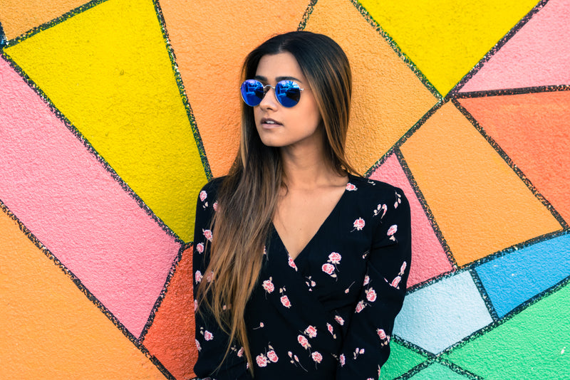 Silver / Blue Mirror Lens (+$60)